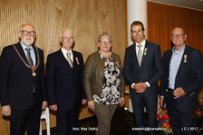 Ook ons meede-lid Jan Nillessen (Tweede van links) werd gedecoreerd !