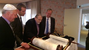 Demonstratie van de Jad in april 2015 tijdens het pesach feest in Nederland