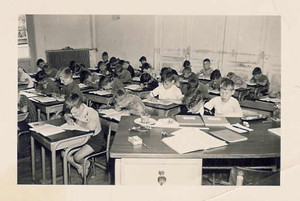 Volksbond klaslokaal met leerlingen 