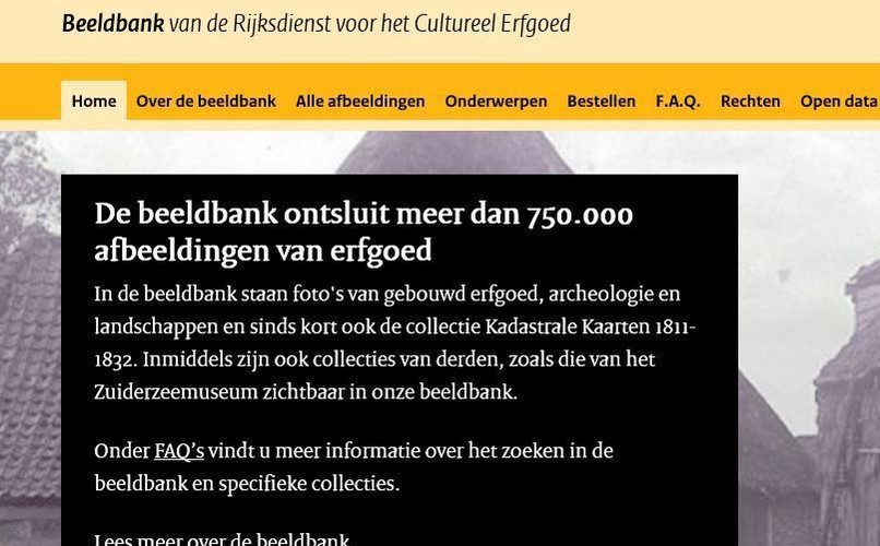 Beeldbank van de Rijksdienst voor het Cultureel Erfgoed 